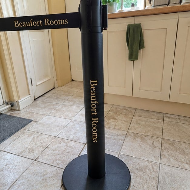 Custom stanchions — customer photo