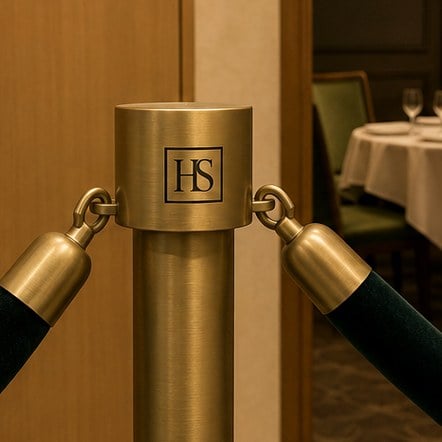 Customized stanchions for airports and transport