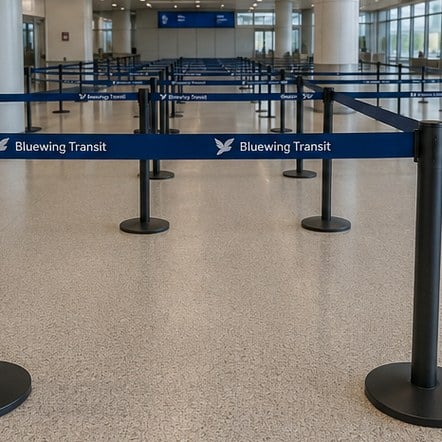 Customized stanchions for museums and galleries