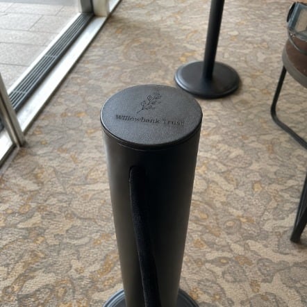 Stanchions with logo printing